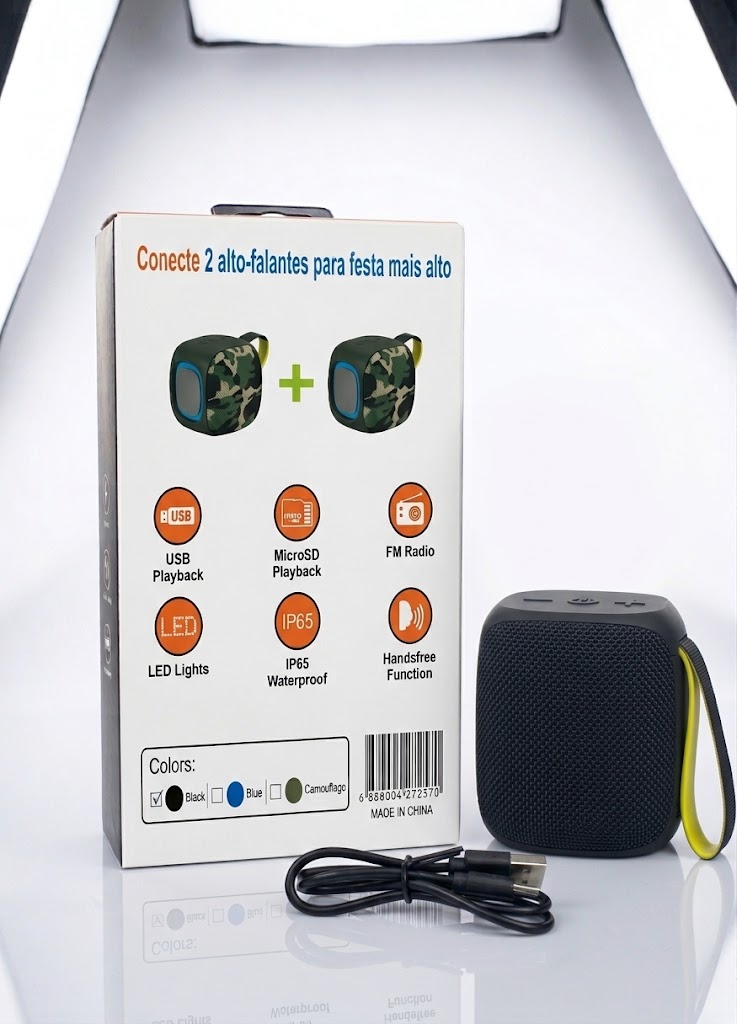 PARLANTE BLUETOOTH GH 10W – COLOR NEGRO - Imagen 2