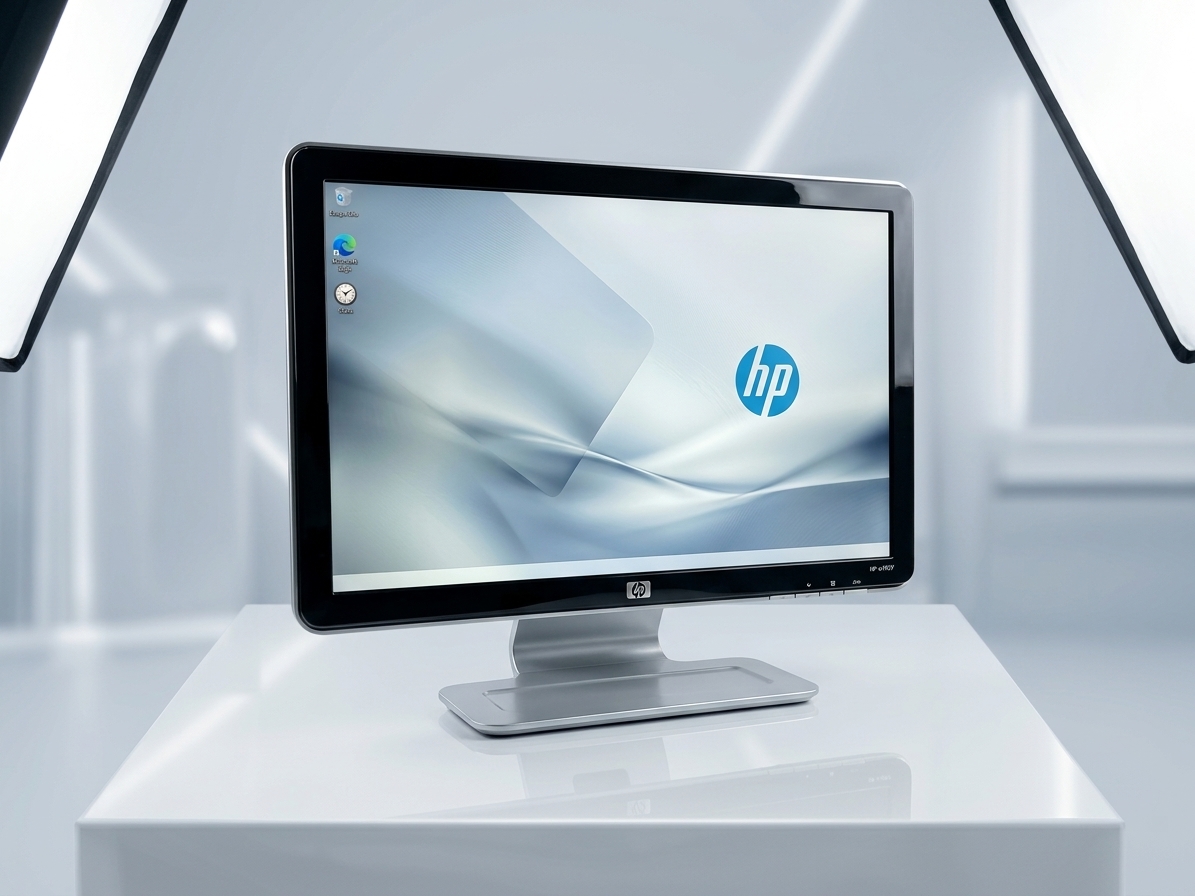 MONITOR USADO HP 19" – COLOR GRIS Y NEGRO – VGA