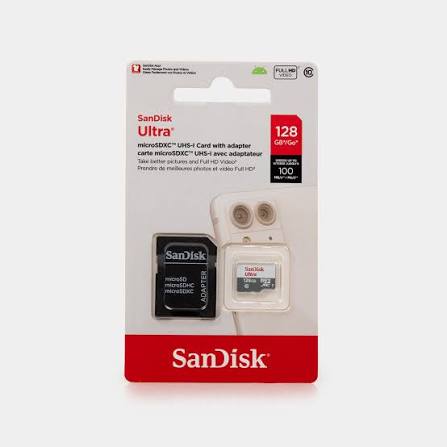 MEMORIA MICRO SD DE 128 GB + ADAPTADOR SANDISK