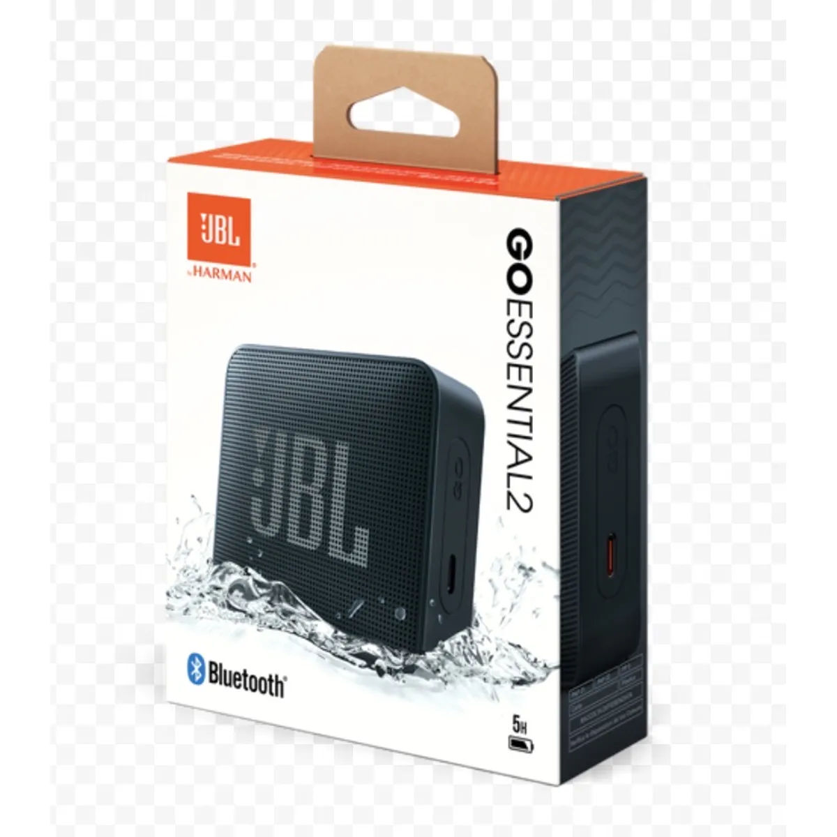 PARLANTE BLUETOOTH JBL GO ESSENTIAL, RESISTENTE AL AGUA Y AL POLVO NEGRO,ORIGINAL